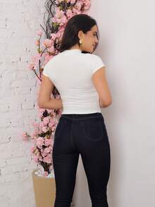 Women Tops - 白色 - 查看 2