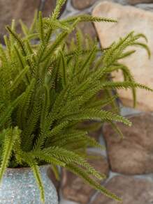 3 pièces d'accessoires décoratifs de branche de pin en plastique, convient pour la décoration d'hiver, centre de table de fête de Noël, support de bougie, présentation de meuble. Meilleurs cadeaux