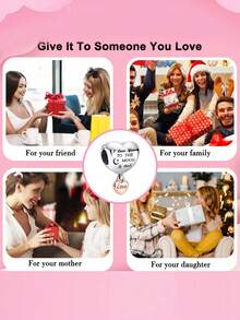 925純銀吊墜珠子愛你Love月亮星星玫瑰金色珠子適合手鍊項鍊女性DIY首飾類 - 銀色 - 查看 3