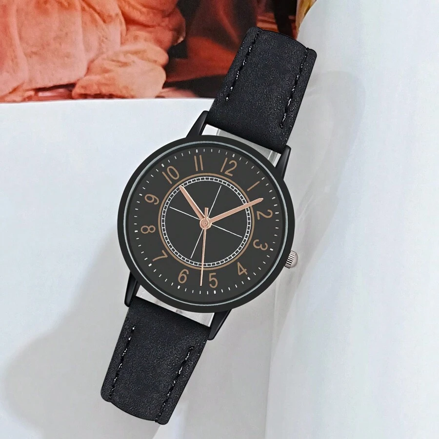 Đồng Hồ Quartz Nữ Giải trí Đơn giản - màu đen - Xem 1