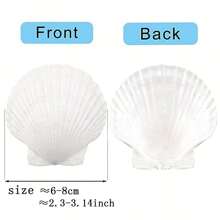 DIY貝殼繪畫配件手工藝品，適用於家居裝飾、藝術禮品、創意手工藝活動玩具、生日派對禮品，獨特的創意節日禮物 - 6-8厘米 - 查看 2