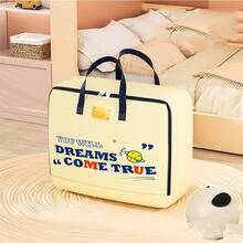 Đa Năng Vải Oxford Túi Bảo Quản Quần Áo, Có Tay Cầm, Cho Chăn, Hành Lý Trường Tổ Chức Túi Giáo Viên Túi Bảo Quản - Màu be - Xem 1