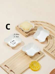 100pcs Plain Cupcake Paper Cup - White - View 9