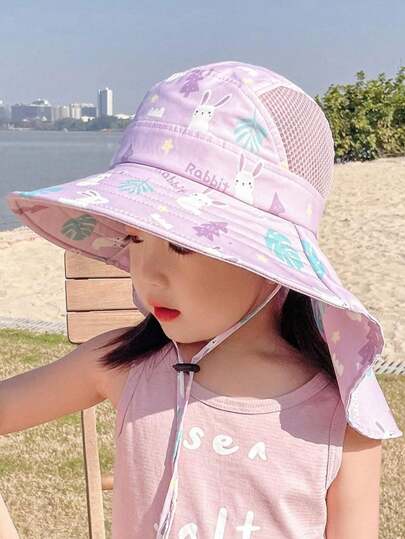 Verano Gorro De Sol Protector Solar Playa Sombrero Animales De Sol Para Niño Plegable Unisex