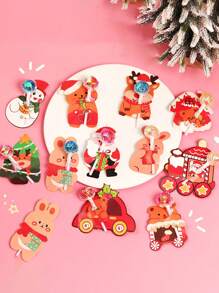 55入組聖誕拐杖形狀卡片座 - 彩色 - 查看 1