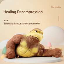 大猩猩减压玩具：缓解压力，享受乐趣 - 寻求幽默和恢复的成年人的理想选择 - 棕色 - 查看 7