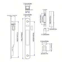 Door And Window Lock, Balcony Glass Sliding Door Lock, Window Special Lock, Old-fashioned Sliding Door Anti-theft Window Lock, A Sliding Door Lock For Security - Black - View 4