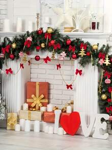 Christmas Bow Christmas Tree Decorations 48 Pcs 1 Pack - Gold - View 2