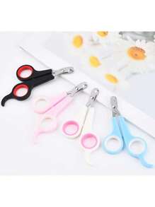 1pc Random Color Pet Nail Scissors Suitable For Cats,birds, Rabbits, Rodent, Dogs Nail Cutters - Multicolor - View 5