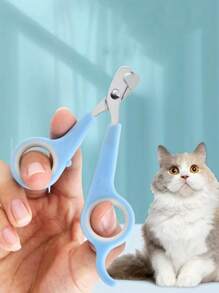 1pc Random Color Pet Nail Scissors Suitable For Cats,birds, Rabbits, Rodent, Dogs Nail Cutters - Multicolor - View 3