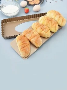 Rectangular Live Bottom Fruit Pizza Batch Lace Baking Pan 2pcs - Champagne - View 2