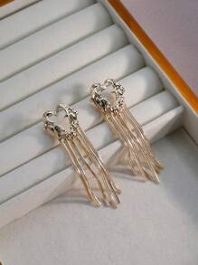 Bông tai lủng lẳng - Vàng - Xem 3