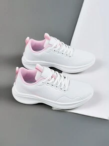 1 Pair Women's Sports Shoes - White - View 5