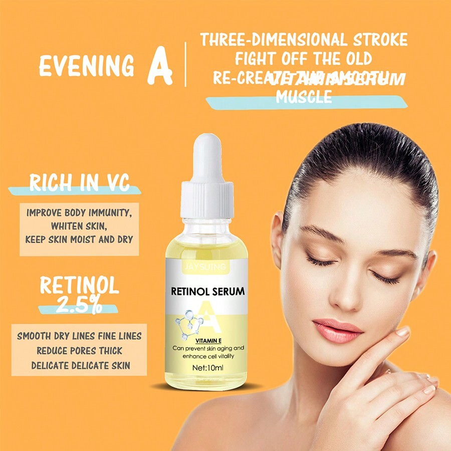 JAYSUING Morning Vitamin C & Evening Retinol Serum Set, Antiaging