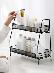 2 Tier Kitchen Bathroom Organizer Shelf - Multicolor - View 7