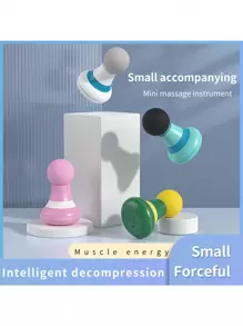 Mini Massage Gun For Muscle Relaxation, Fascia Gun Home Use Vibrating Massage Device, Portable Fascia Massager - Pink - View 3