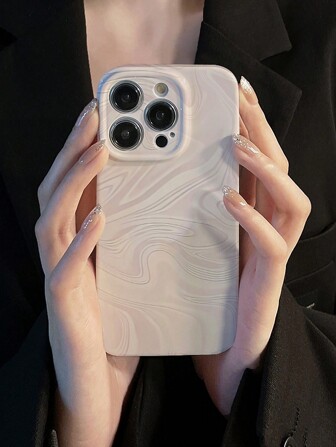 1 件扎染渐变设计薄膜涂层防水手机壳，适用于 iPhone