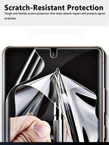 2 Pcs Front + 2 Pcs Back Full Coverage Soft Hydrogel Film Compatible with Samsung Galaxy