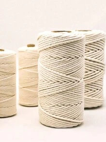 65m/2m 5mm 米色花边绳 绳子 线 手工编织工艺品用品 DIY 编织扭绳 派对家居装饰 - 米色 - 查看 7