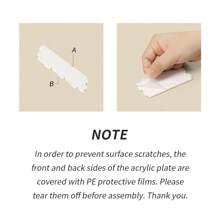 Glamlash 1pc White Acrylic Eyelash Extension Pillow Shelf Stand Grafting Lash Console Lash Racks Detachable Display Stand Organizer - White - View 2