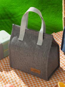 1pc Green Trapezoidal Insulated Bag, Outdoor Picnic Ice Pack, Thermal Lunch Box Bag Suitable For Both Children And Adults To Carry Fruits, Drinks And Food On Work And School Cooler Bag Picnic Bag Minimalist School Organizer Bags Teacher Storage Bags Classroom Bags Classroom Organizer Bags Lunch Bag Woman For Women Ladies School Supplies Stuff Accessories Back To School Supplies Bag For School School Accessories School Stuff