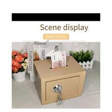 Home Coin-operated Safe Thickened Money Box Small Safe Box For Home Anti-theft Safe - Pink - View 4