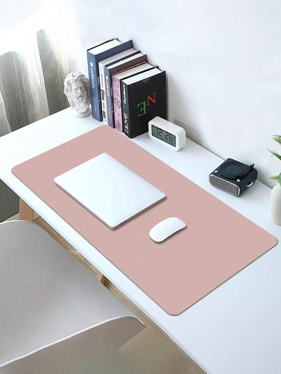 Desk Dual-sided Large Mouse Pad, Pink/silver - Multicolor - View 1