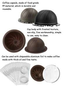 59MM Disposible Coffee Capsule Seals Foils WIth Empty Pods Kits Cream Foam Cafe Filter Lid Sticker For  Vertuo Plus Coffee Accessories - Reusable Coffee Pods Kits - View 8