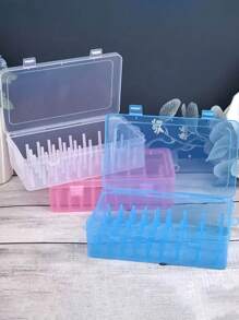 1入組藍色的縫紉線盒帶42分類線收納盒 - 藍色 - 查看 5