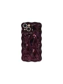 Electroplated Floral Meteorite Pattern Silver Phone Case, Compatible With IPhone 16/16 Pro/16 Pro Max/16 Plus/16e