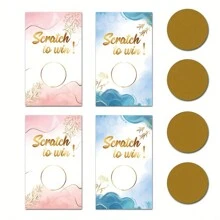 30入組小型企業禮品卡,空白個性化假日、聖誕、婚禮、嬰兒淋浴、生日、派對用品(藍色、粉色)