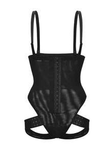 提臀收腹短褲 - 黑色 - 查看 4