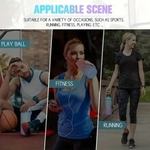 3入組隨時保持補水:帶有時間標記和掛繩的便攜式防漏水瓶-成人和家庭的完美配備! - 紫色 - 查看 9