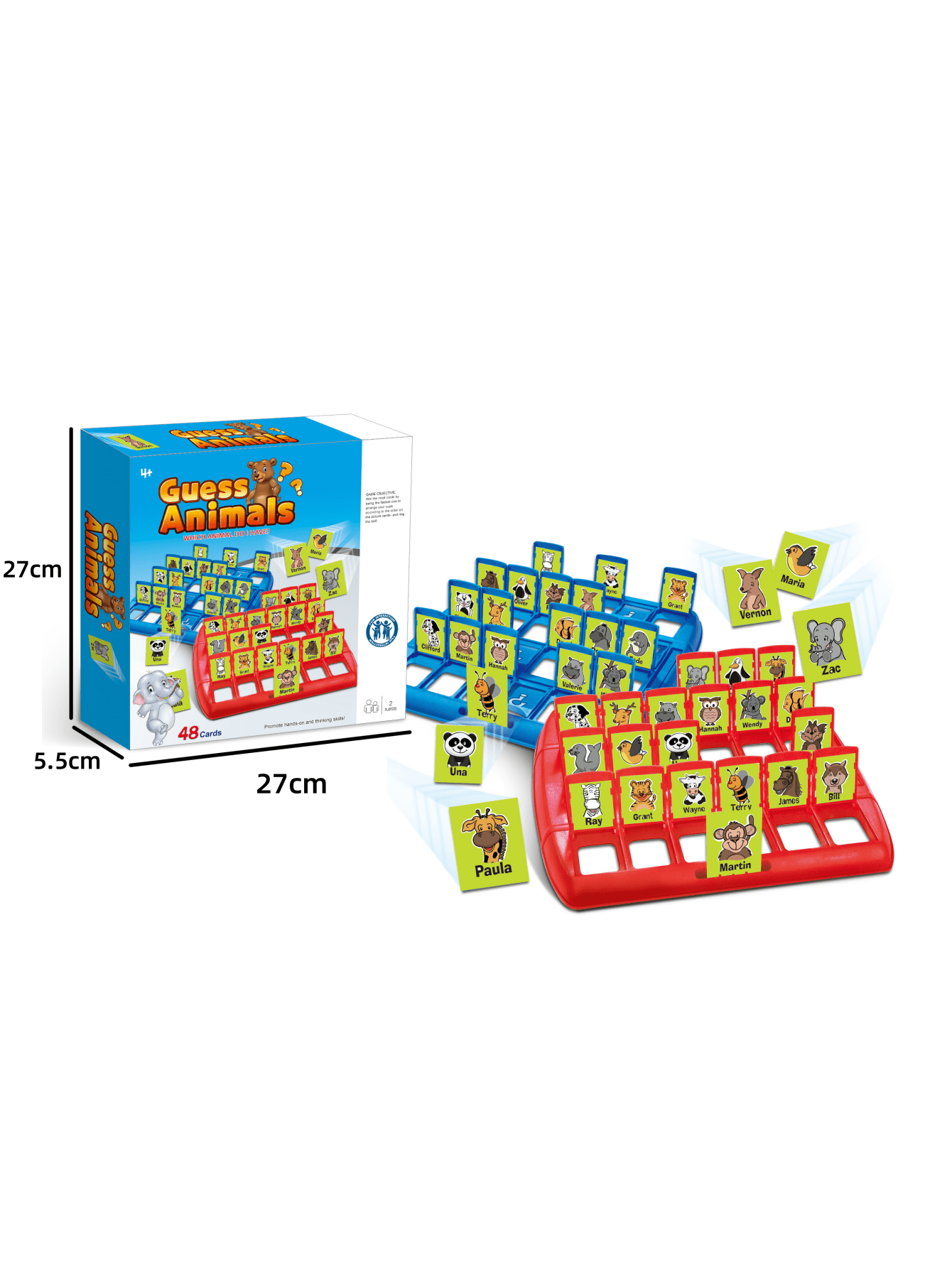 Children's Interactive Table Game, The Animal (48 Cards), Party Game