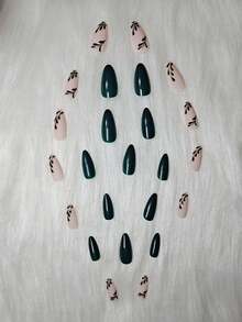 24pcs/set Plant Pattern Nail Art Decals - Multicolor - View 3