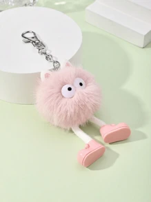 New Arrival Cute And Funny Pink Plush Little Monster Bag Pendant Cartoon Stuffed Toy Ornament Suitable For Backpack Wallet Daily Use Dating Gift Backpack Decoration With Girlish Heart Gift Gift Accessories Decor Key Chain Charms Cute Stuff Therian Plush Keychain
