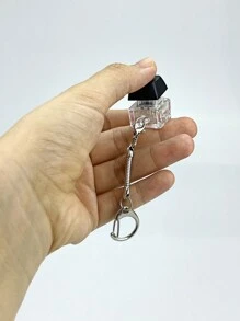 一个无发光按钮的减压钥匙扣，新奇手指坐立不安玩具，注意力缺陷多动障碍 (ADD) 和注意力缺陷多动障碍 (ADHD)，缓解焦虑，无聊，背包装饰，钱包吊坠，礼物坐立不安玩具，坐立不安，玩具，手指，压力球，爱好 - 黑色 - 查看 3