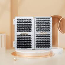 640 件 384 件 D 卷曲 RITALASH 640 件睫毛簇书 DIY 睫毛延长簇睫毛书 D 卷曲睫毛超大卷单根睫毛睫毛簇延长纤细睫毛簇 DIY 在家 - 黑色 - 查看 7