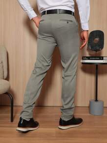 Men's Formal Pants In Premium Microfiber - 查看 3