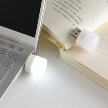 1/2/3/5/10pcs Mini Led Night Light, Usb Powered, Eye-Protection Reading Lamp - White - View 3