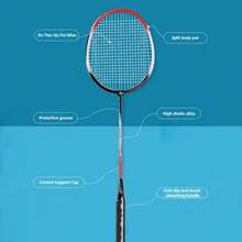 2pcs Badminton Rackets and Carrying Bag Set Badminton Racquet Set Indoor Outdoor Sports Accessory Badminton - Green - View 3