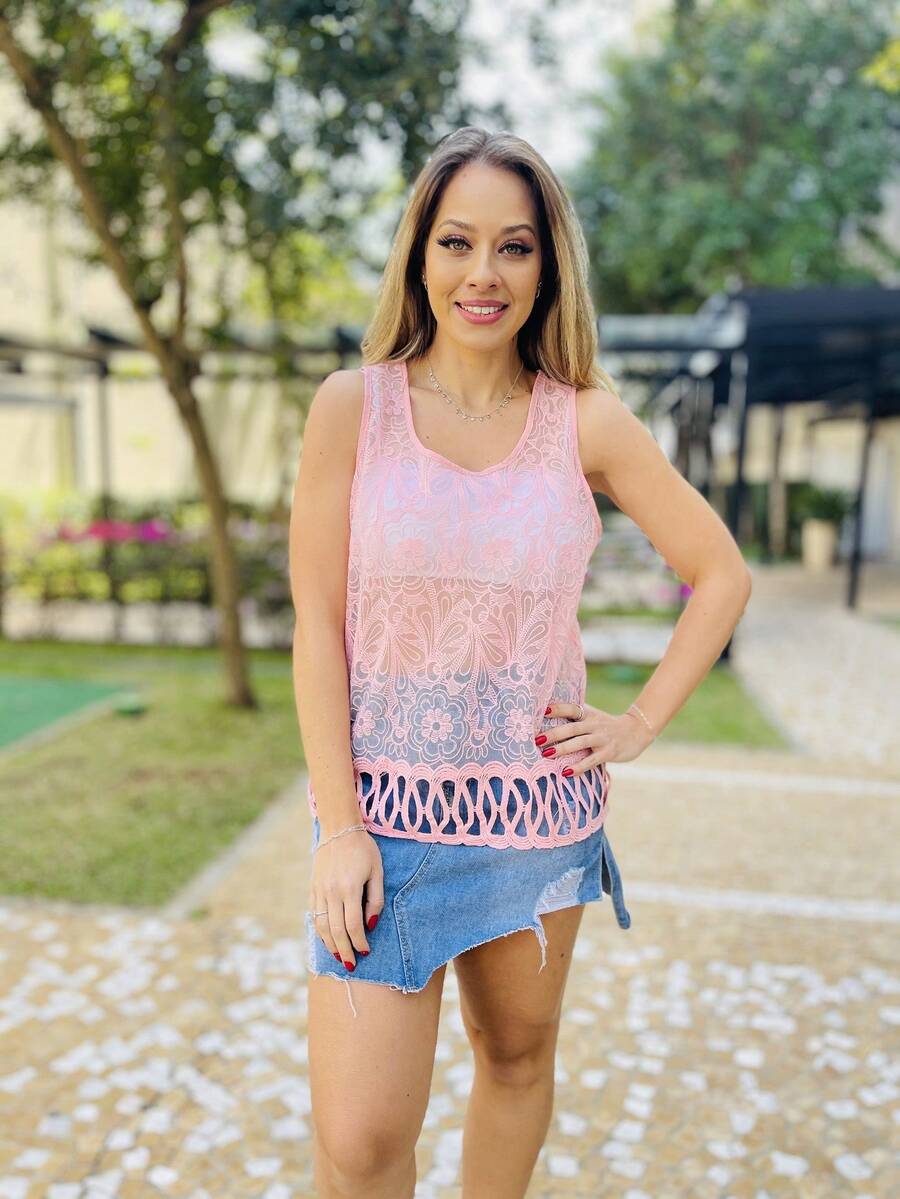 Women Tank Tops & Camis - Hồng - Xem 1