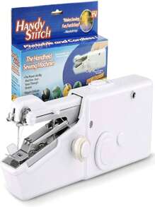 Maquina de coser de mano portatil mini cosedora de bolsillo - Blanco - Ver 1