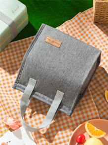 1pc Green Trapezoidal Insulated Bag, Outdoor Picnic Ice Pack, Thermal Lunch Box Bag Suitable For Both Children And Adults To Carry Fruits, Drinks And Food On Work And School Cooler Bag Picnic Bag Minimalist School Organizer Bags Teacher Storage Bags Classroom Bags Classroom Organizer Bags Lunch Bag Woman For Women Ladies School Supplies Stuff Accessories Back To School Supplies Bag For School School Accessories School Stuff