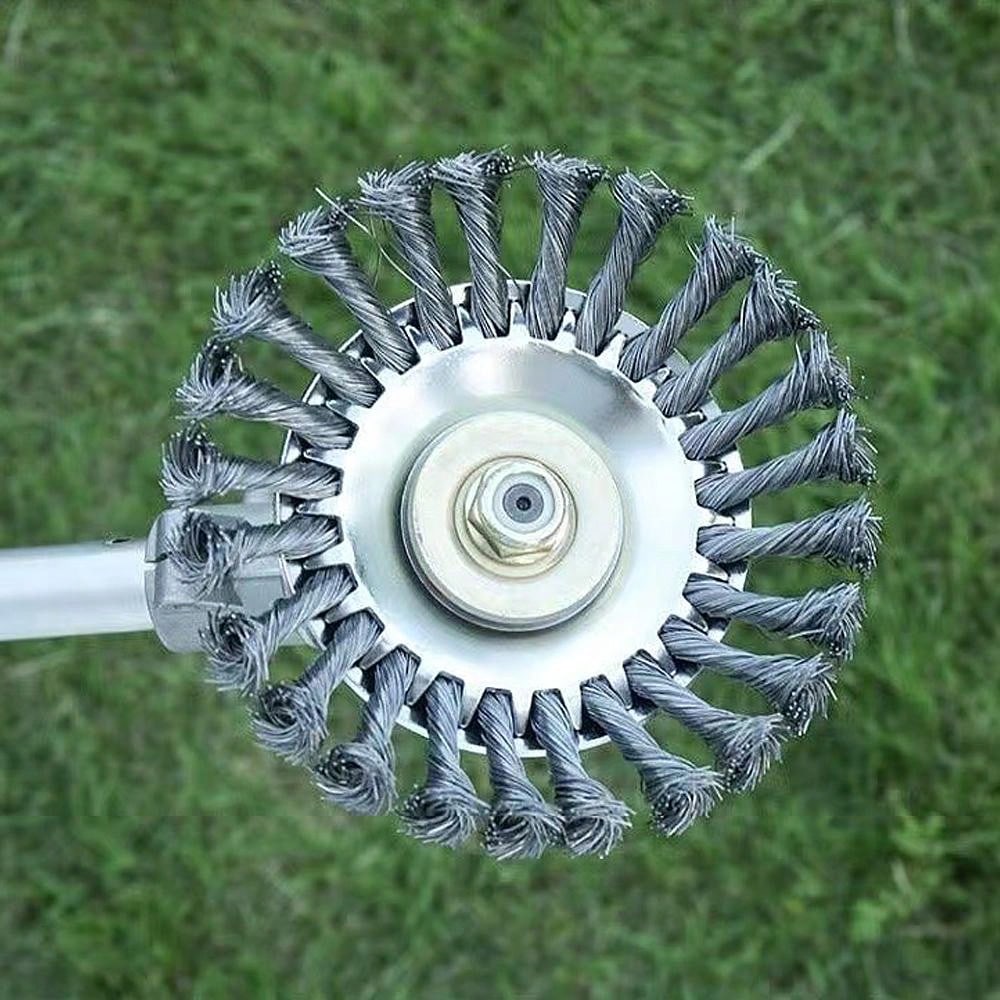 6/8 Inch Steel Wire Rotary Brush Cutter Trimmer Head Eater Cutter Blade