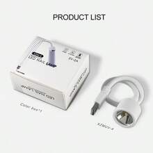 Mini Bendable USB Nail Lamp, Foldable UV LED Nail Lamp, Suitable For Nail Polish Gel Drying, Glue Drying And Other Nail Art Tools - White - View 5