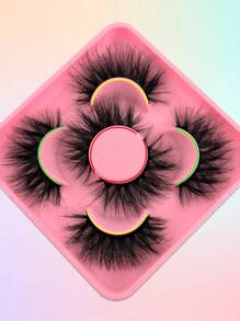 False Eyelashes 3 Pairs Fluffy Volumized Eyelashes Lashes Dramatic Look 3D Wispy Faux Mink Lashes Strip Lashes, Lashes, Eyelashes, Fake Lashes