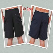 Men Shorts - 藍色 - 查看 2