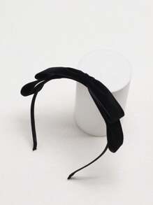 1/2 chiếc Băng đô cài tóc nhung lớn ngọt ngào dành cho nữ, thích hợp sử dụng hàng ngày và trong các lễ hội, màu đen và đỏ, băng đô cài tóc, phụ kiện tóc, phụ kiện đội đầu - màu đen - Xem 6