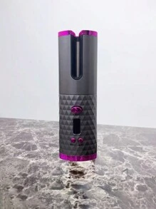 Curling Iron,Portable Black Usb Hair Curler Roller Hair Iron Curling Wand For All Hair Types - Red - View 2